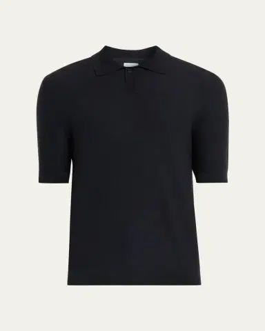 Iris Von Arnim Men's Prinston Short-Sleeve Cashmere Polo | Thumbnail 6