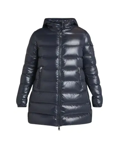 Moncler Courcelles Long Hooded Down Puffer Coat | Thumbnail 1
