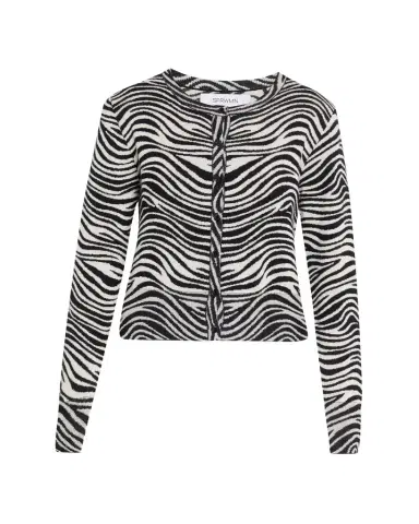 Sprwmn Leopard Cashmere Baby Cardigan | Thumbnail 1 Sprwmn Leopard Cashmere Baby Cardigan | Thumbnail 1