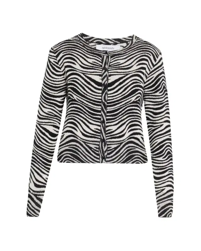 Leopard Cashmere Baby Cardigan