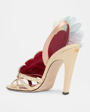 Valentino Garavani Dans Le Foyer Embellished Slingback Sandals | Thumbnail 15