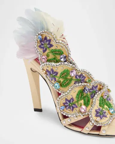 Valentino Garavani Dans Le Foyer Embellished Slingback Sandals | Thumbnail 16