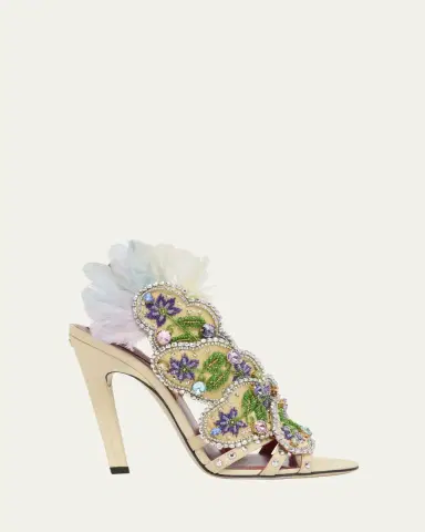 Valentino Garavani Dans Le Foyer Embellished Slingback Sandals | Thumbnail 7