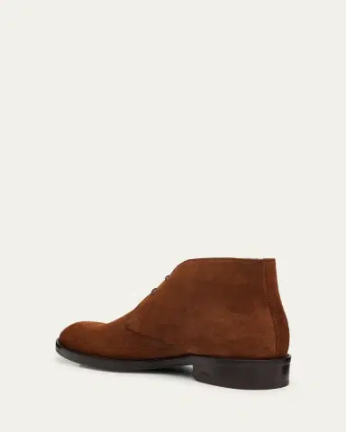 Brioni Men's Milano Suede Rubber-Sole Chukka Boots | Thumbnail 4