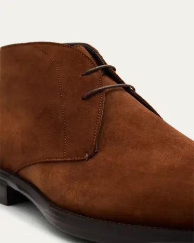 Brioni Men's Milano Suede Rubber-Sole Chukka Boots | Thumbnail 5
