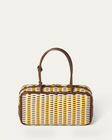 Miu Miu Beau Woven Leather Top-Handle Bag | Thumbnail 2