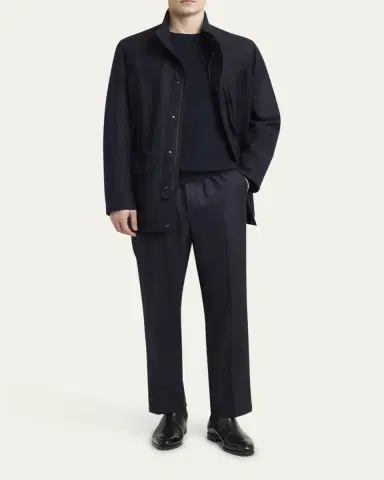 Brioni Men's Cashmere Water-Repellent Field Jacket | Thumbnail 2