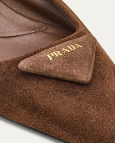 Prada Suede Elastic Back Pumps | Thumbnail 3
