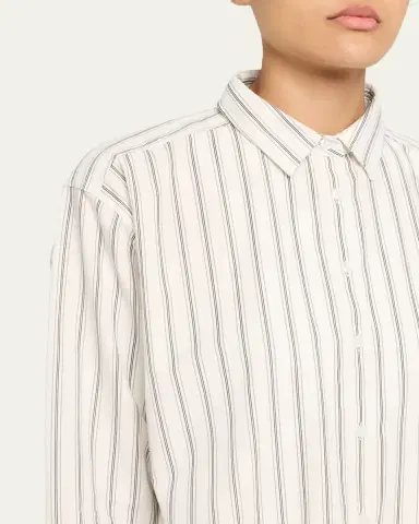 Kule The Cordel Striped Button-Front Shirt | Thumbnail 5