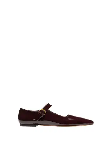 Emme Parsons Tramonto Croc-Embossed Leather Ballerina Flats | Thumbnail 1