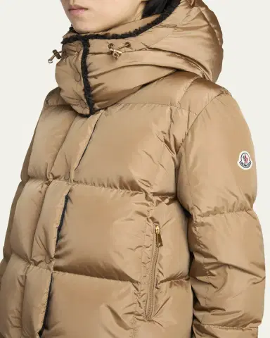 Moncler Castelnou Square-Quilted Short Down Jacket with Detachable Hood | Thumbnail 14 Moncler Castelnou Square-Quilted Short Down Jacket with Detachable Hood | Thumbnail 14