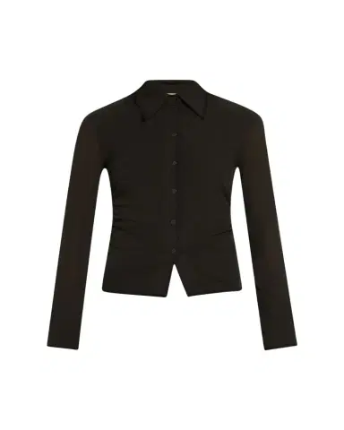 Nanushka Idana Long-Sleeve Button-Front Top | Thumbnail 1