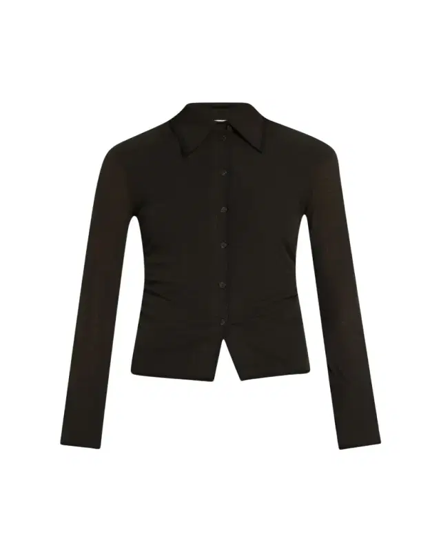 Idana Long-Sleeve Button-Front Top
