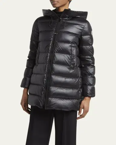 Moncler Suyenne Hooded Long Down Parka | Thumbnail 4 Moncler Suyenne Hooded Long Down Parka | Thumbnail 4