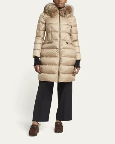 Moncler Suyenne Hooded Long Down Parka | Thumbnail 6 Moncler Suyenne Hooded Long Down Parka | Thumbnail 6