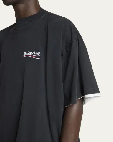 Balenciaga Men's Double-Layer T-Shirt | Thumbnail 5 Balenciaga Men's Double-Layer T-Shirt | Thumbnail 5