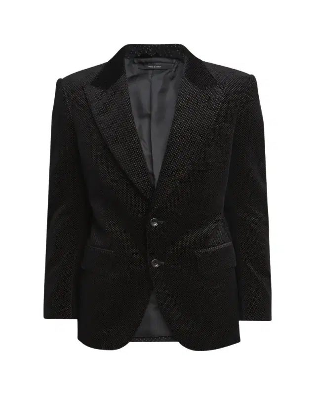 TOM FORD Men's Dyllan Velvet Polka Dot Dinner Jacket