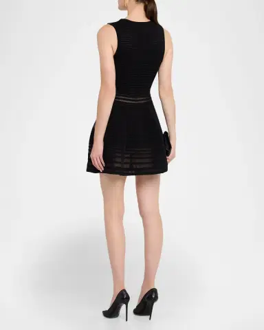 SIMKHAI Lottie Stripe Illusion Mini Dress | Thumbnail 2 SIMKHAI Lottie Stripe Illusion Mini Dress | Thumbnail 2