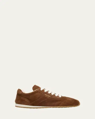 Prada Suede Low-Top Sneakers | Thumbnail 4