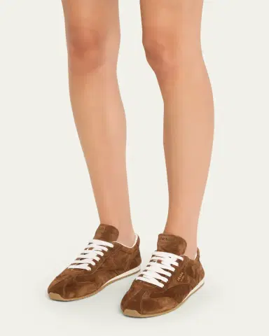 Prada Suede Low-Top Sneakers | Thumbnail 5