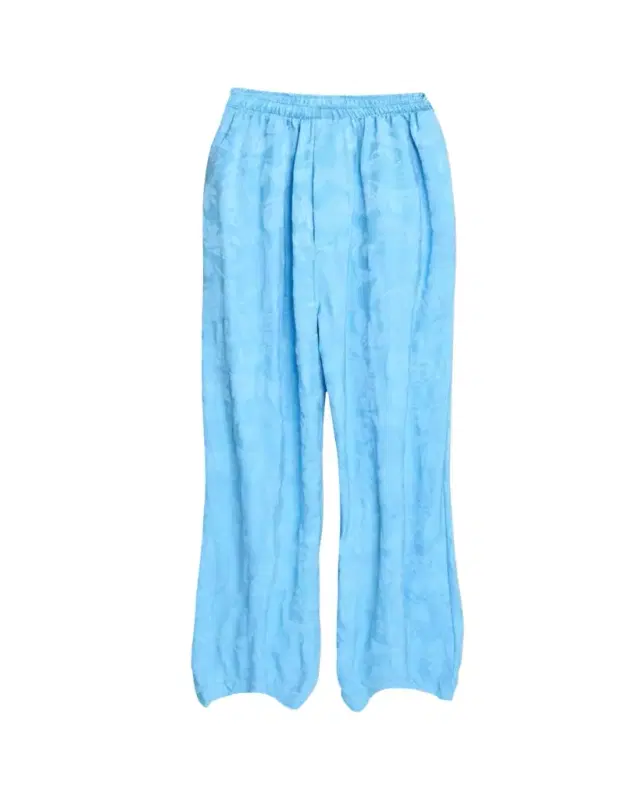 Floral Satin Jacquard Wide-Leg Pajama Pants