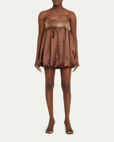Retrofête Delfina Strapless Bubble Mini Dress | Thumbnail 2 Retrofête Delfina Strapless Bubble Mini Dress | Thumbnail 2