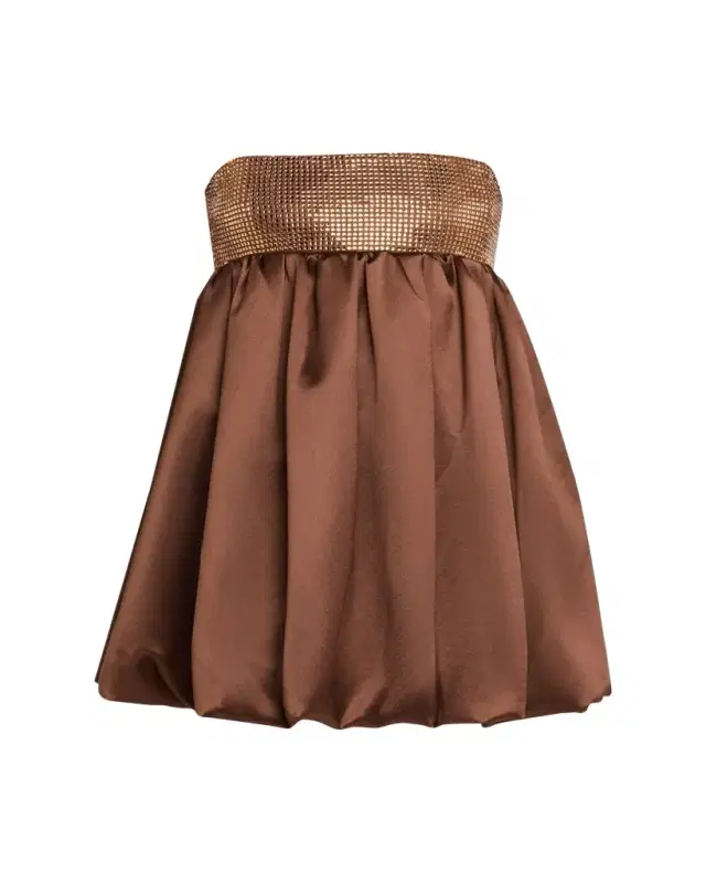 Retrofete Delfina Strapless Bubble Mini Dress