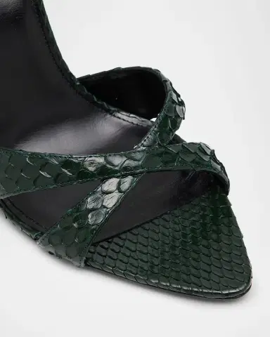 Saint Laurent Kirat Snake Mule Sandals | Thumbnail 4 Saint Laurent Kirat Snake Mule Sandals | Thumbnail 4