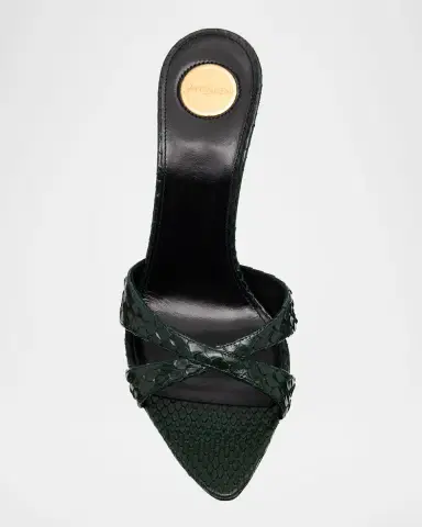 Saint Laurent Kirat Snake Mule Sandals | Thumbnail 5 Saint Laurent Kirat Snake Mule Sandals | Thumbnail 5
