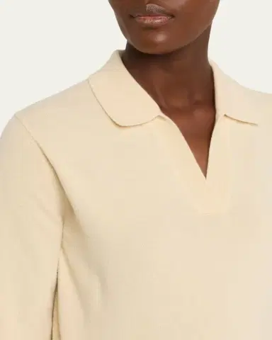 Maison Margiela V-Neck Wool Polo Sweater | Thumbnail 5 Maison Margiela V-Neck Wool Polo Sweater | Thumbnail 5