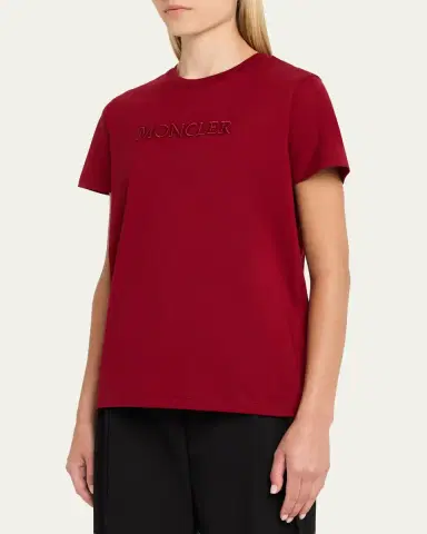 Moncler Short-Sleeve Logo Tee | Thumbnail 8