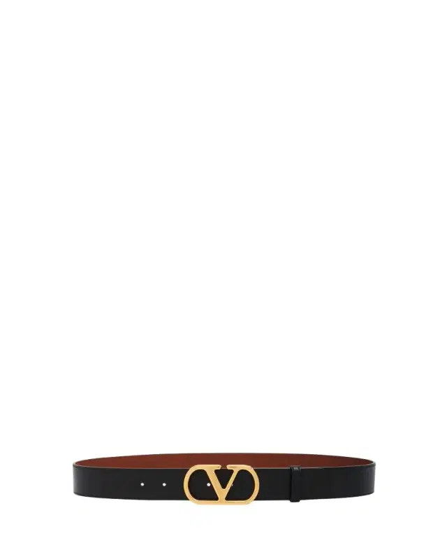 Reversible VLogo Signature Leather Belt, 40mm