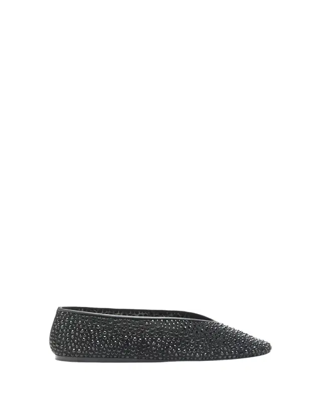 Le Monde Beryl Luna Crystal Mesh Ballerina Flats