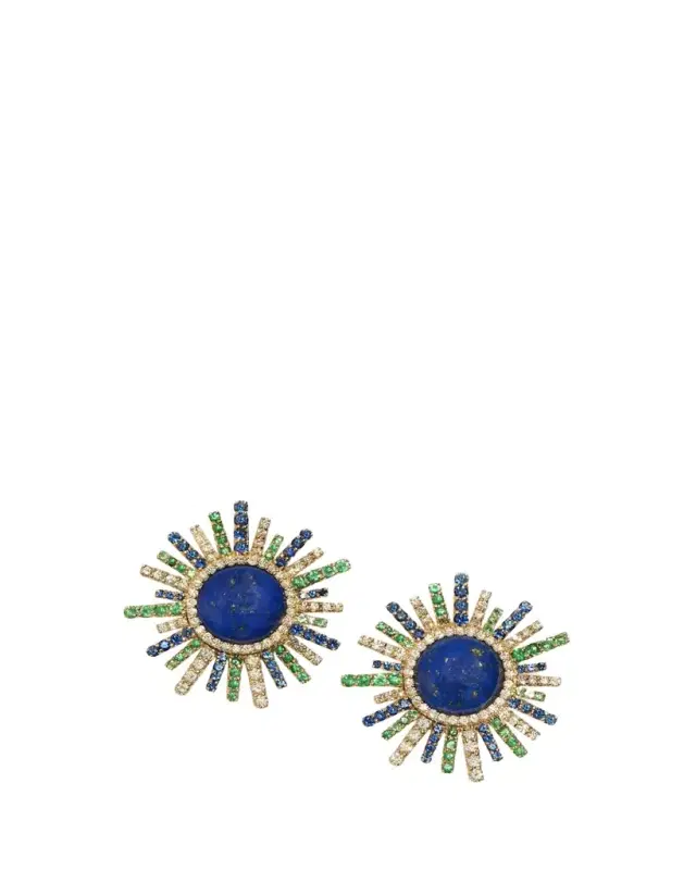 Grace Winfrey 18K Sun Stud Earrings