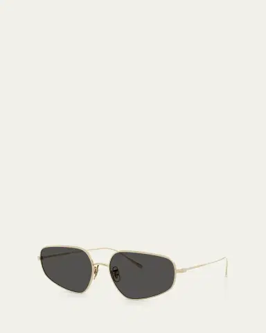 Oliver Peoples OV1356S Rectangular Metal Sunglasses | Thumbnail 2