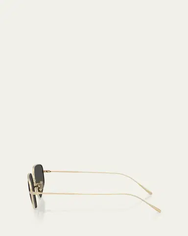 Oliver Peoples OV1356S Rectangular Metal Sunglasses | Thumbnail 3