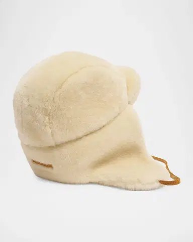 Jacquemus Men's The Chapka Shearling Trapper Hat | Thumbnail 3 Jacquemus Men's The Chapka Shearling Trapper Hat | Thumbnail 3