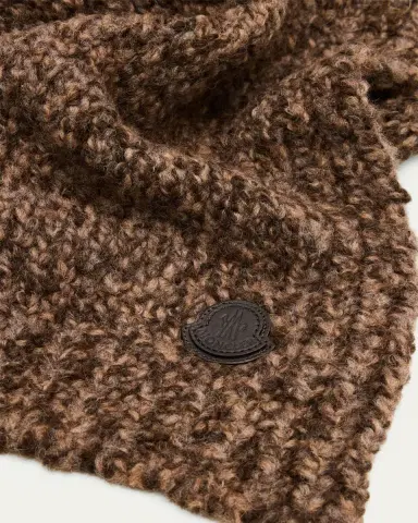 Moncler Men's Edit Wool and Alpaca Blend Scarf | Thumbnail 2 Moncler Men's Edit Wool and Alpaca Blend Scarf | Thumbnail 2