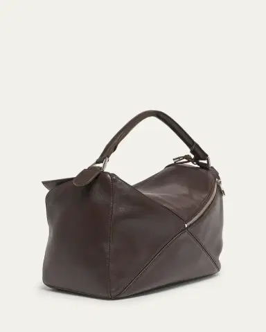 Loewe Men's Large Leather Puzzle Featherlight Crossbody Bag | Thumbnail 3