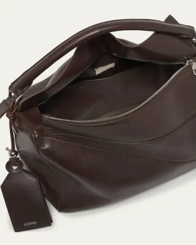 Loewe Men's Large Leather Puzzle Featherlight Crossbody Bag | Thumbnail 4