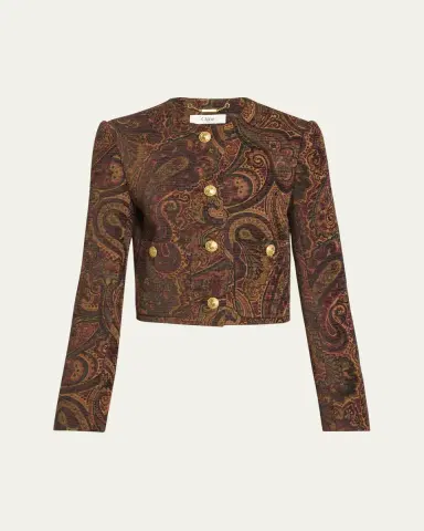 Chloé Paisley Velvet Single-Breasted Jacket | Thumbnail 6 Chloé Paisley Velvet Single-Breasted Jacket | Thumbnail 6