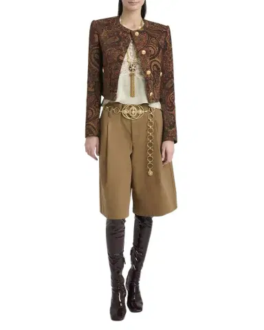 Chloé Paisley Velvet Single-Breasted Jacket | Thumbnail 1 Chloé Paisley Velvet Single-Breasted Jacket | Thumbnail 1
