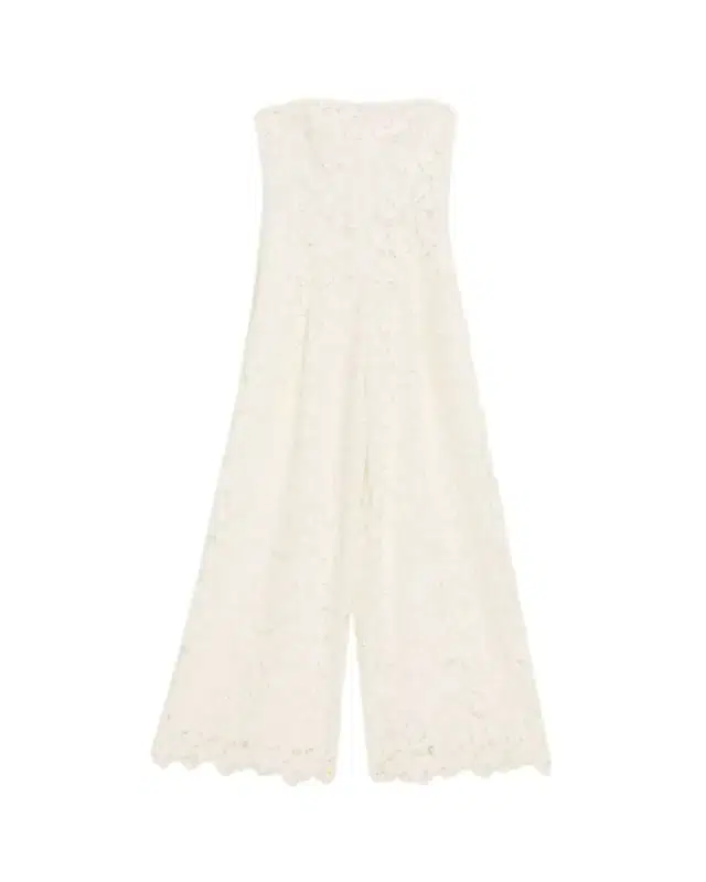SIMKHAI Rebecca Strapless Lace Jumpsuit