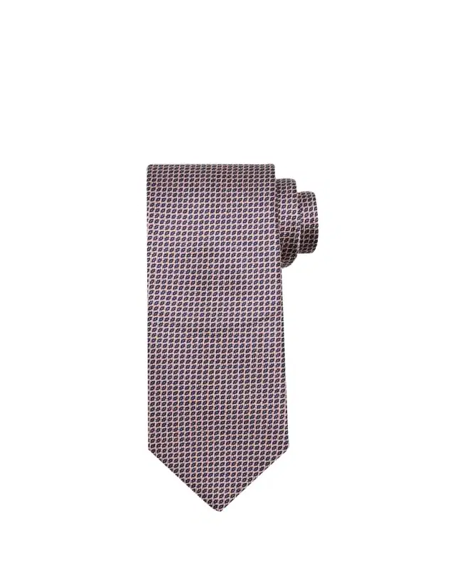 Men's Micro-Birdseye Jacquard Silk Tie
