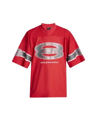 Balenciaga Men's Unity Sports Icon Mesh Jersey T-Shirt | Thumbnail 1