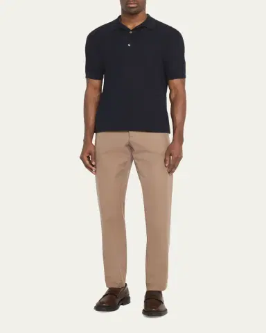 John Smedley Men's Roth Cotton Polo Shirt | Thumbnail 7
