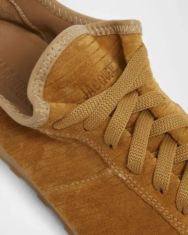 Jacquemus Les Tennis Embossed Suede Sneakers | Thumbnail 2