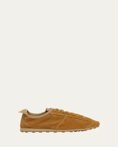 Jacquemus Les Tennis Embossed Suede Sneakers | Thumbnail 4