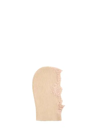 Valentino Garavani VLogo Signature Cashmere & Lace Hood | Thumbnail 4