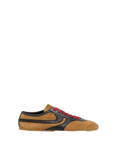 Dries Van Noten Men's Suede and Leather Low-Top Sneakers | Thumbnail 1 Dries Van Noten Men's Suede and Leather Low-Top Sneakers | Thumbnail 1